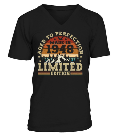 Vintage 1948 Limited Edition Perfectly Aged V-Neck T-shirt