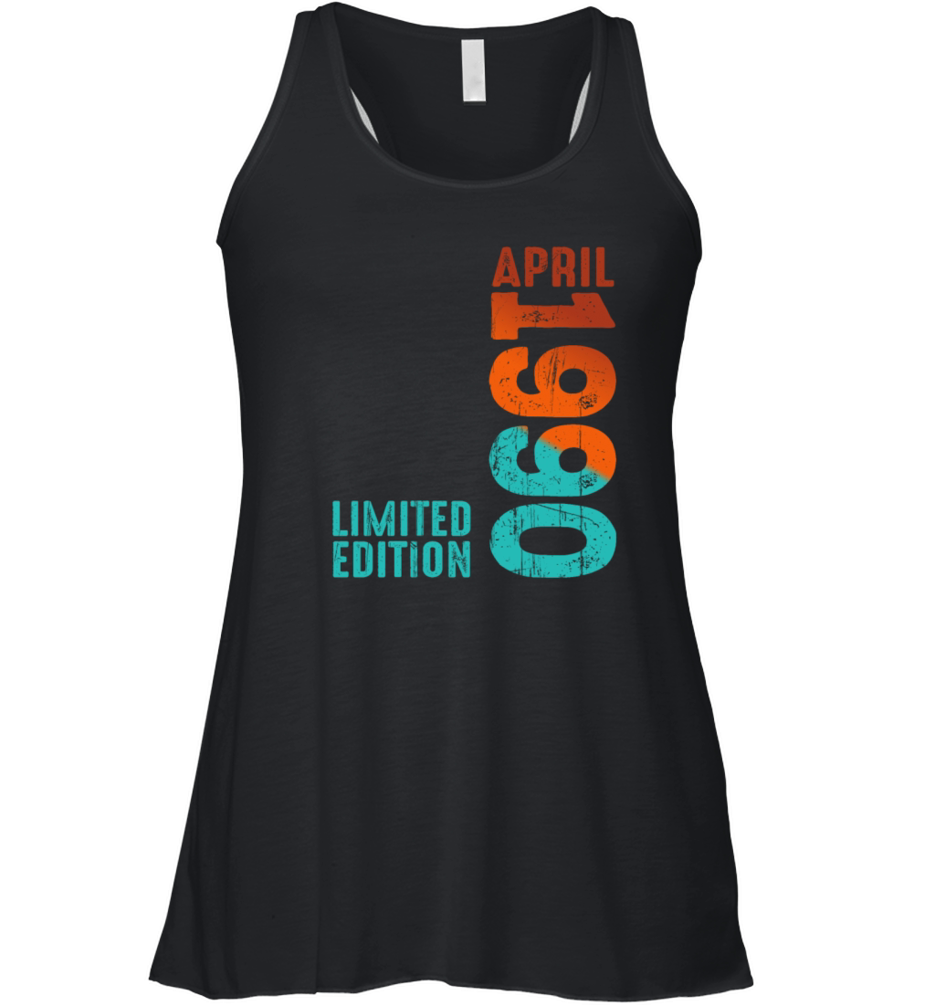 Since April 1990 Year 1990 Retro Vintage 1990 Women's Flowy Tank Top