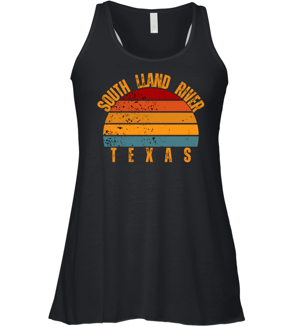 South Lland River Texas Vintage Retro Women's Flowy Tank Top