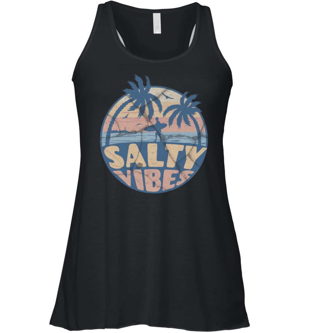 Vintage Surf Design With Women's Flowy Tank Top