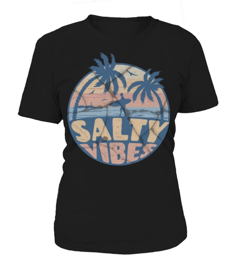 Vintage Surf Design With Women's T-Shirt