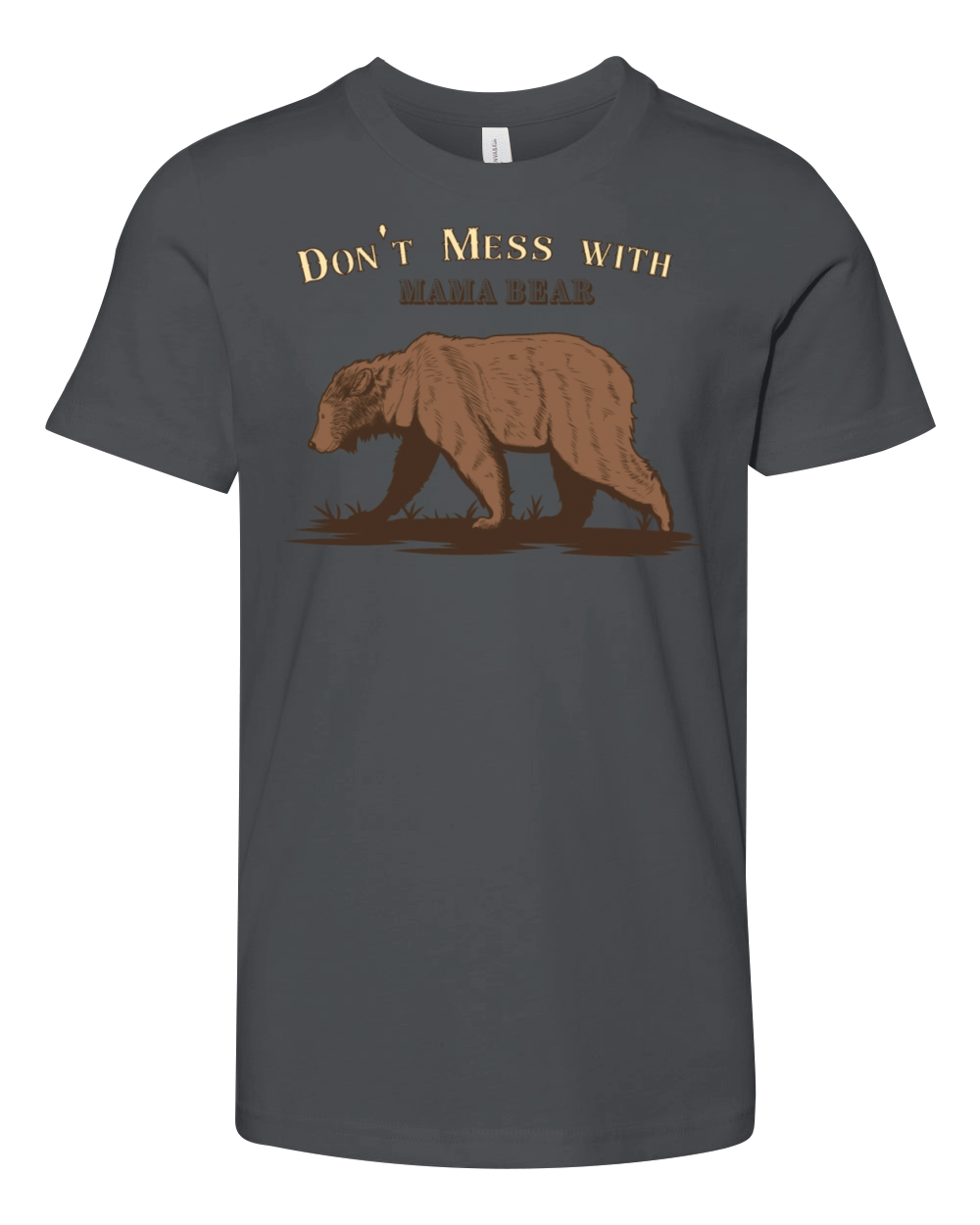 Funny Mama Bear Shirt Don t Mess with Mama Bear Youth Unisex Jersey Tee