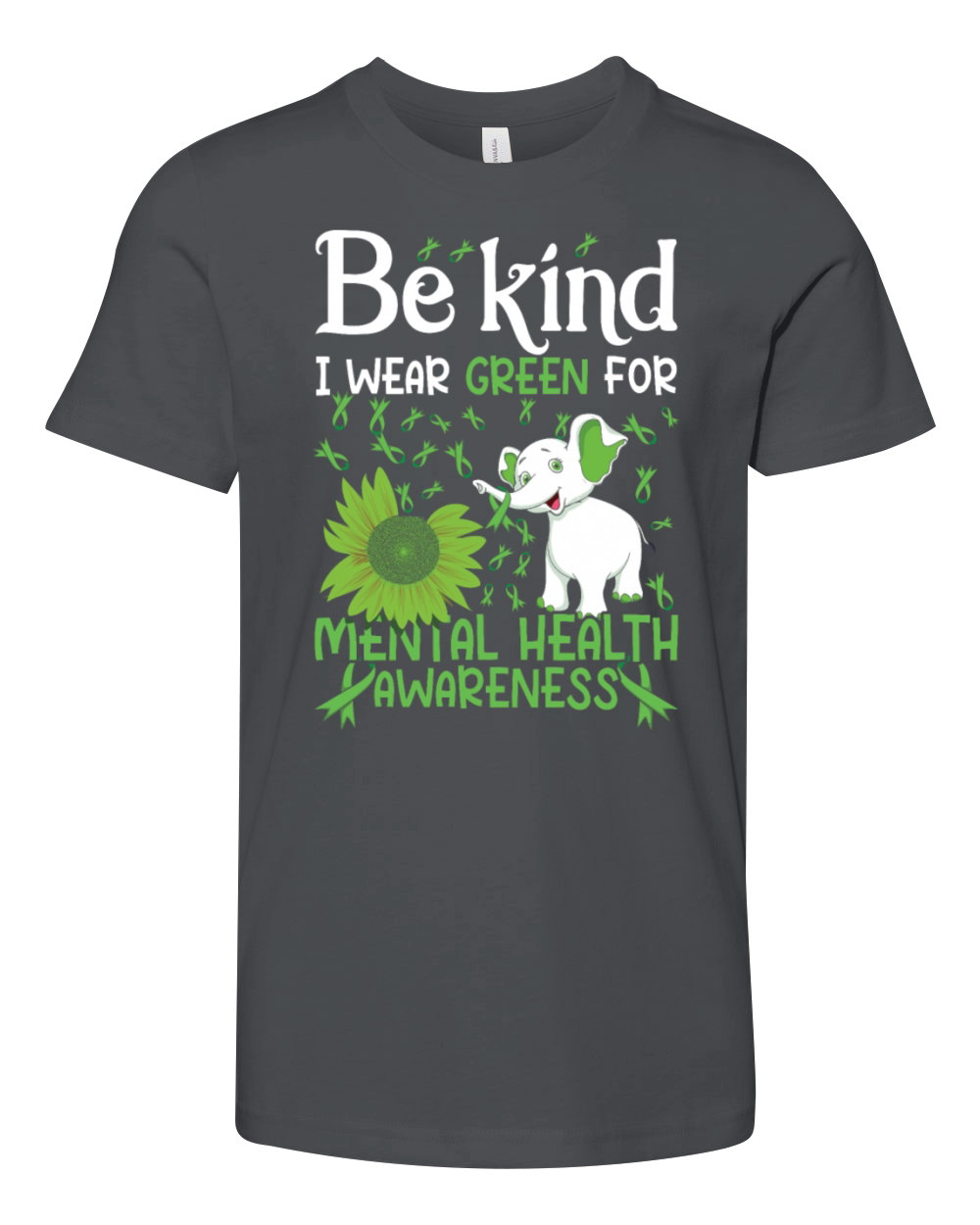 In May Green For Mental Health Awareness Month Youth Unisex Jersey Tee