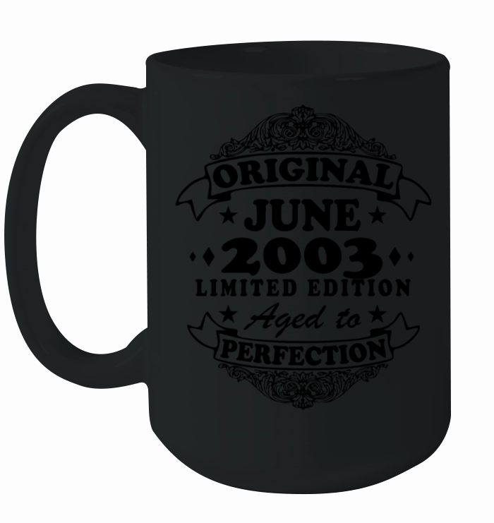 20th birthday Year of birth June 2003 Born in 2003 Ceramic Mug