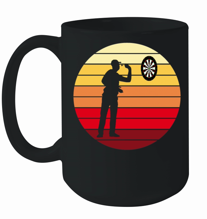 Darts Dart Player Dart-Throwing Retro Vintage Gift Ceramic Mug
