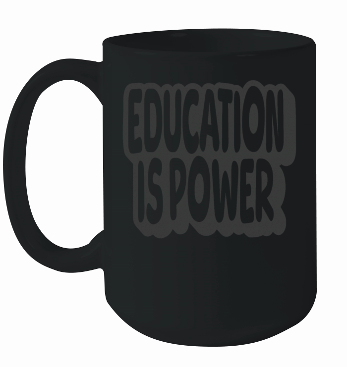 Education Is Power Vintage Quote Ceramic Mug
