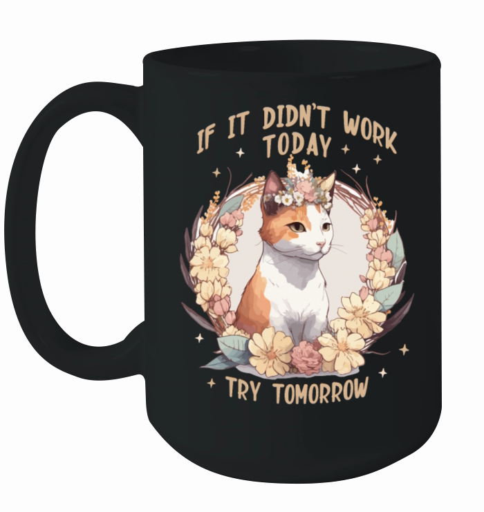 Flower Crown Japanese Bobtail Cat Pet Breed Positi Ceramic Mug