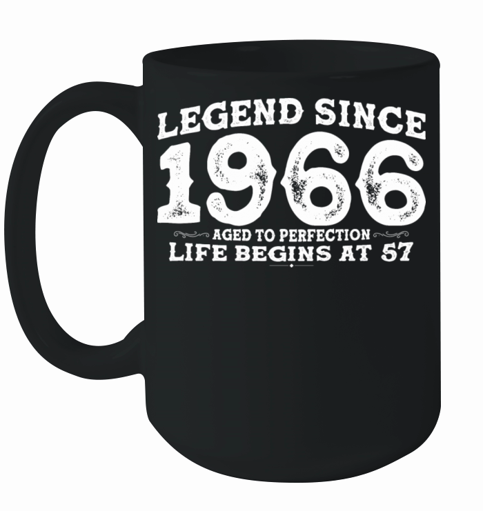 Vintage 1966 Shirt for Men Women 57 Year Old 57th Ceramic Mug