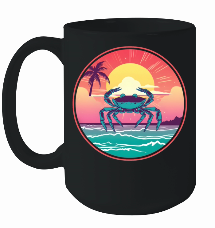 Vintage Crab Lovers Ceramic Mug