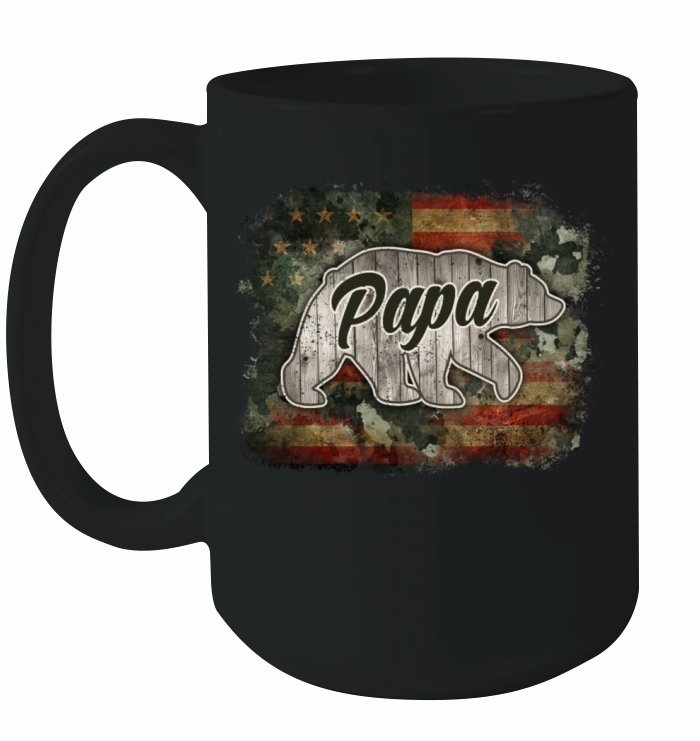 Vintage Papa Bear Fathers Day Ceramic Mug