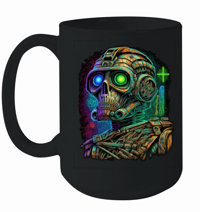 vintage robot Ceramic Mug