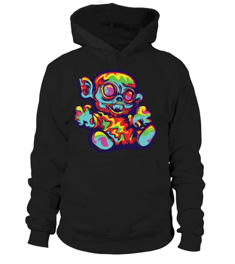 Horror Scary Bear Halloween Vampy Bear Hoodie Unisex