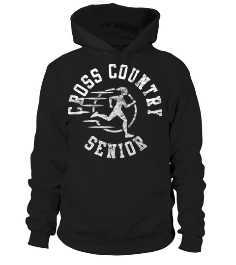 Vintage Cross Country Senior Hoodie Unisex