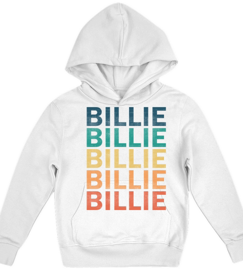 Billie Name T Shirt - Billie Vintage Retro Name Gi Kids Hoodie