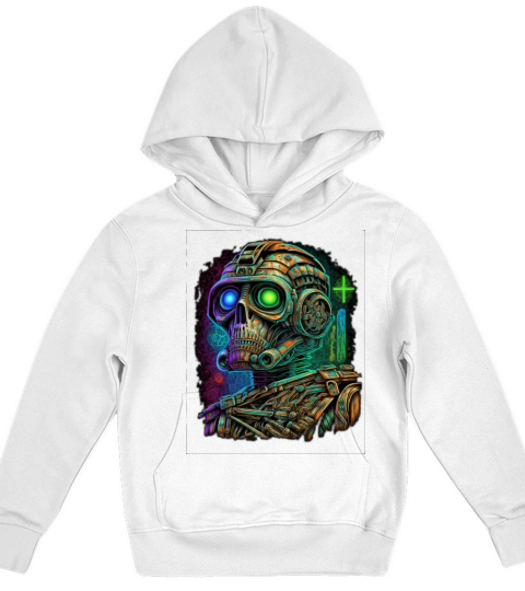 vintage robot Kids Hoodie