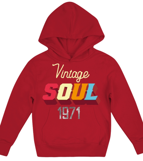 Vintage Soul 1971 Kids Hoodie