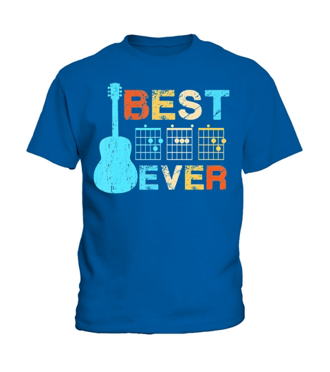 Best Dad Ever Guitar Chords Vintage Kids T-Shirt