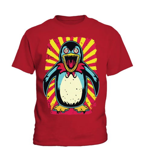Horror Scary Zombie penguin Kids T-Shirt