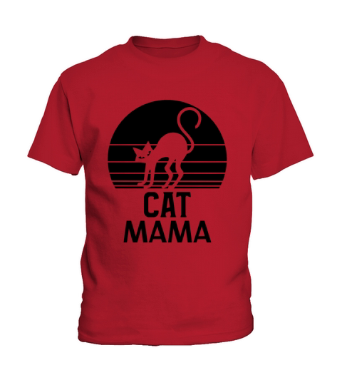 Vintage 80s Cat Mom Tee Retro Distressed Shirt Kids T-Shirt