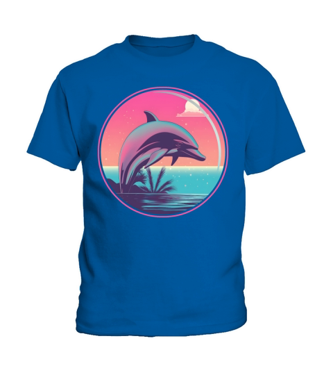 Vintage Dolphin Lovers Kids T-Shirt