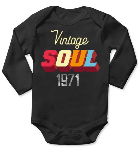 Vintage Soul 1971 Long Sleeve Baby One-Piece