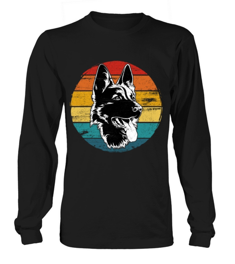 German Shepherd Lovers Vintage Mom Dad Dog Pet Long sleeved Unisex