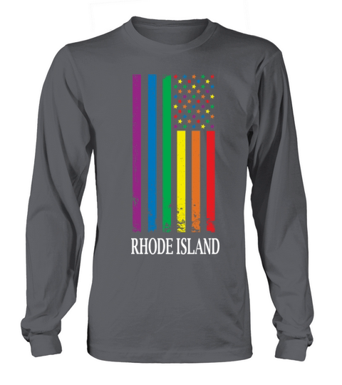 Rhode Island Pride Month Pride Flag LGBT Community Long sleeved Unisex