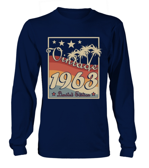 Vintage 1963 retro style Long sleeved Unisex