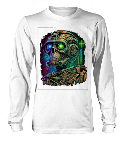 vintage robot Long sleeved Unisex