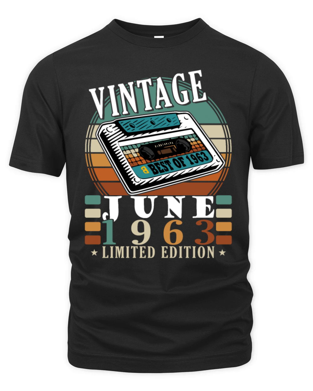 June 1963 vintage birthday gift 60 years Organic Unisex T-shirt