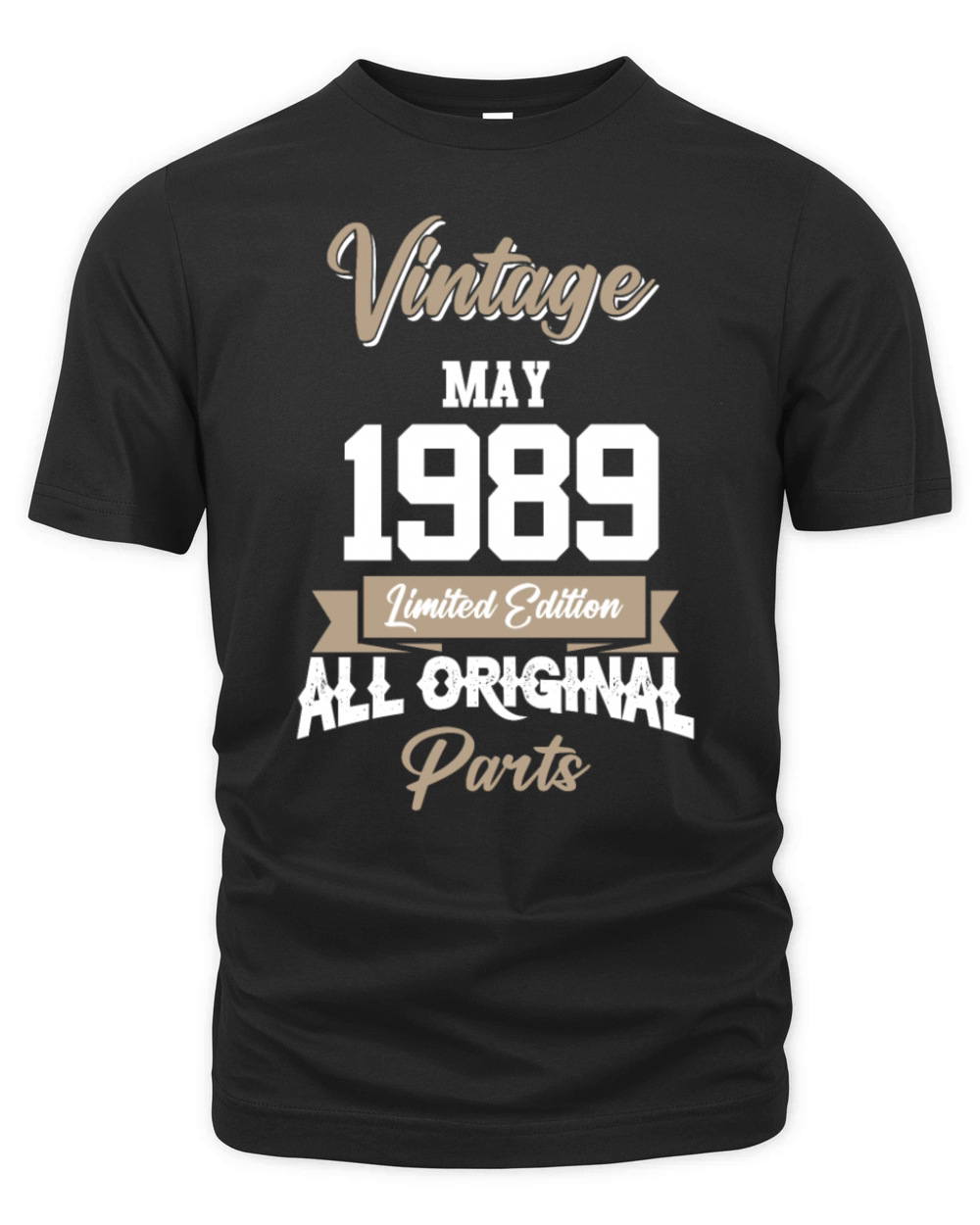 May 1989 Vintage Birthday Present Organic Unisex T-shirt