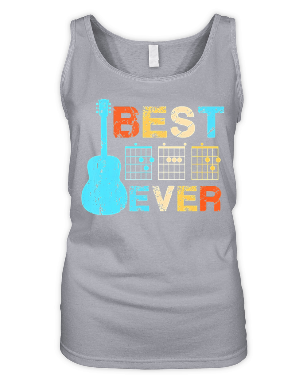Best Dad Ever Guitar Chords Vintage Organic Women's Tank Top
