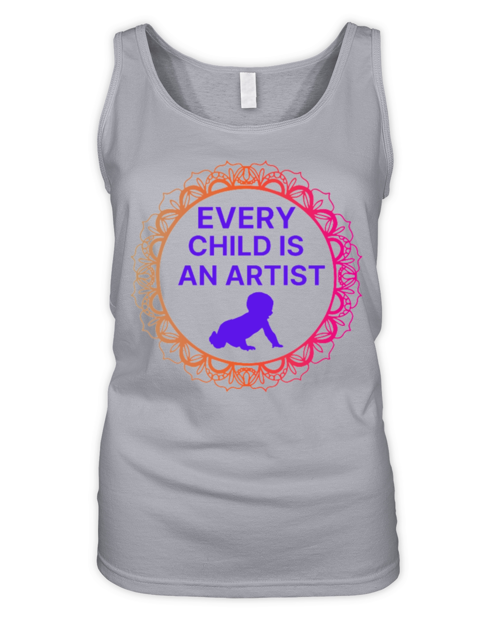 every child is an artist Organic Women's Tank Top