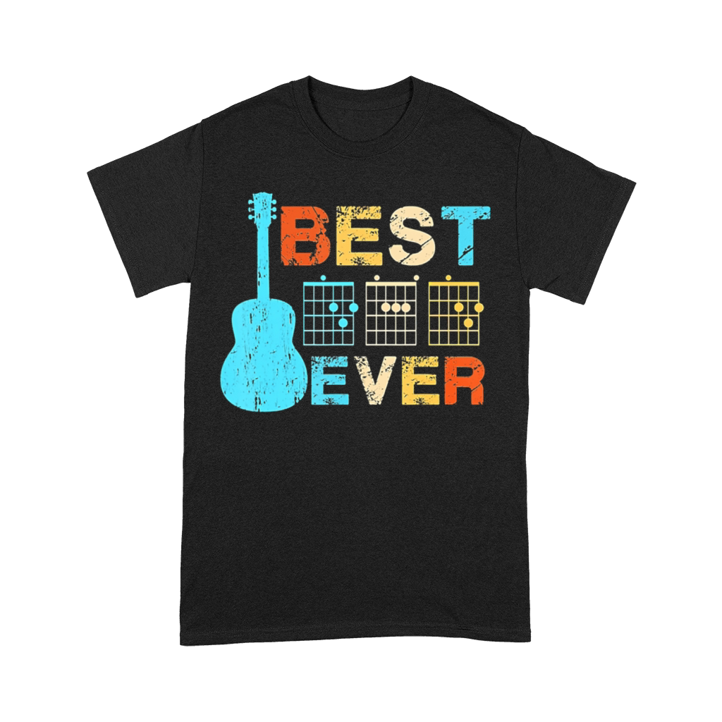 Best Dad Ever Guitar Chords Vintage Premium T-shirt