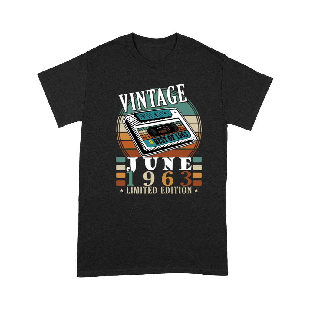 June 1963 vintage birthday gift 60 years Premium T-shirt