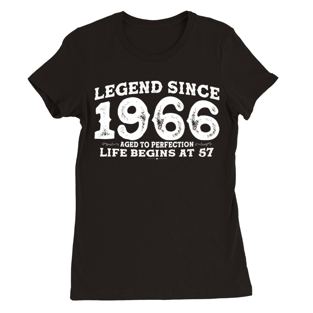 Vintage 1966 Shirt for Men Women 57 Year Old 57th Premium Womens Crewneck T-shirt