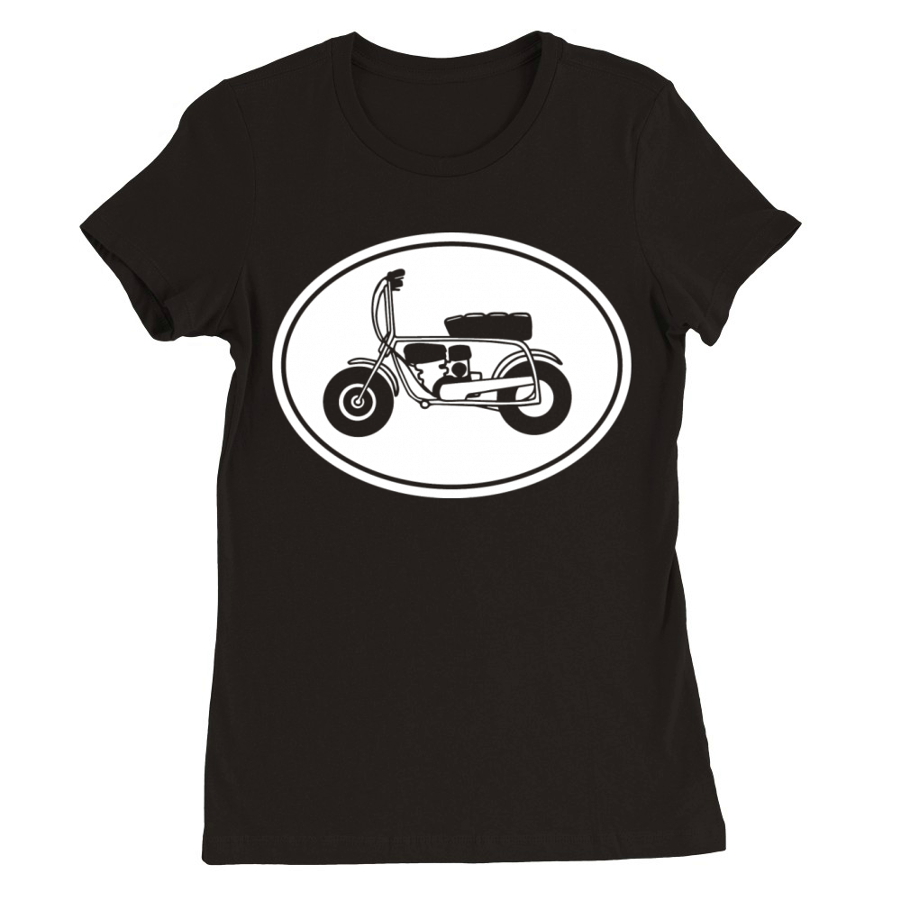 Vintage Minibike Mini Bike Graphic Premium Womens Crewneck T-shirt
