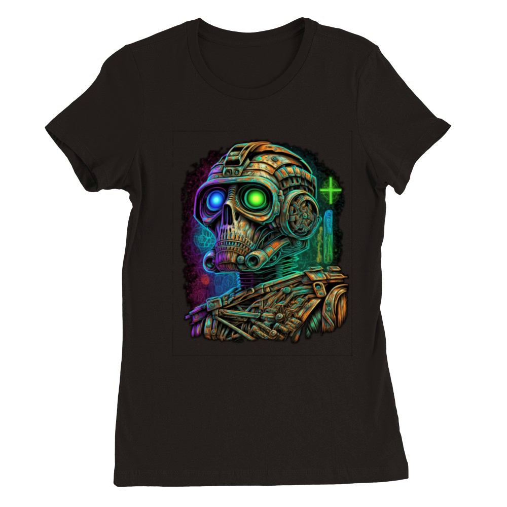 vintage robot Premium Womens Crewneck T-shirt