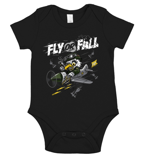 Fly or Fall Short Sleeve Baby One-Piece