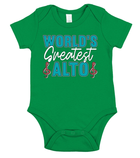 Musical Theatre Worlds Greatest Alto Loves Drama Short Sleeve Baby One-Piece