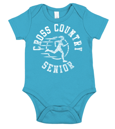 Vintage Cross Country Senior Short Sleeve Baby One-Piece
