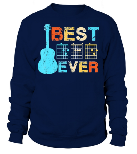 Best Dad Ever Guitar Chords Vintage Sweatshirt Unisex