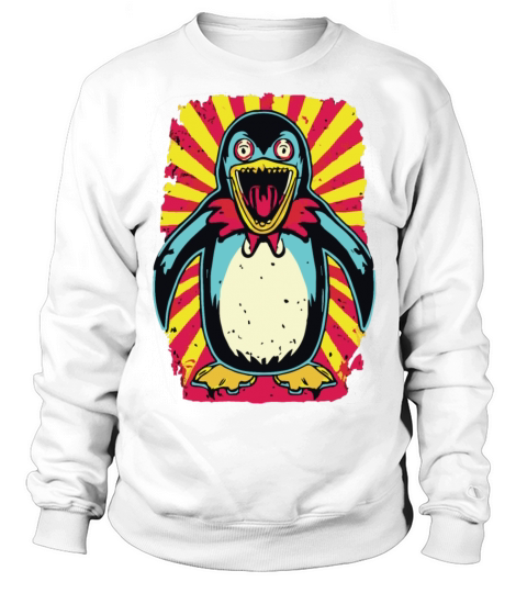 Horror Scary Zombie penguin Sweatshirt Unisex