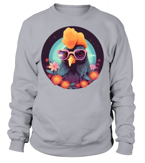 Retro Chicken Lovers Vintage Sweatshirt Unisex