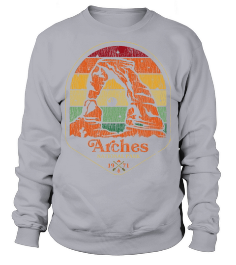 Retro Vintage Arches National Park Utah Sweatshirt Unisex