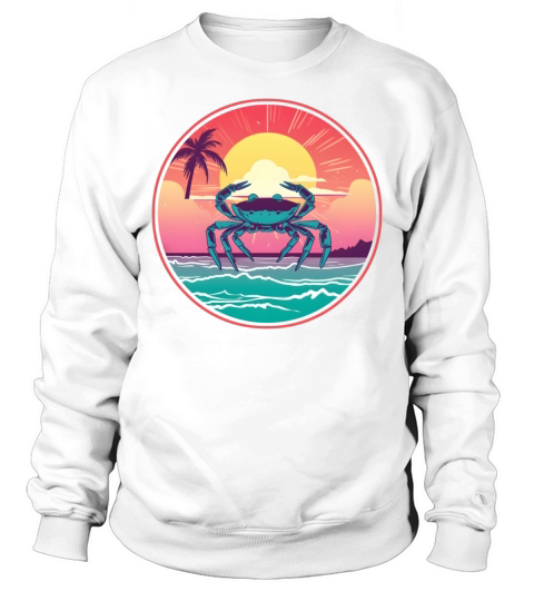Vintage Crab Lovers Sweatshirt Unisex