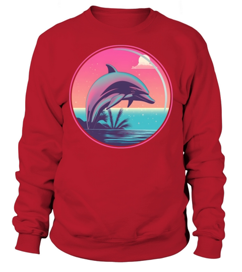 Vintage Dolphin Lovers Sweatshirt Unisex