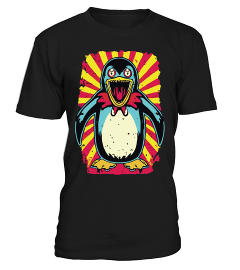 Horror Scary Zombie penguin T-Shirt Unisex