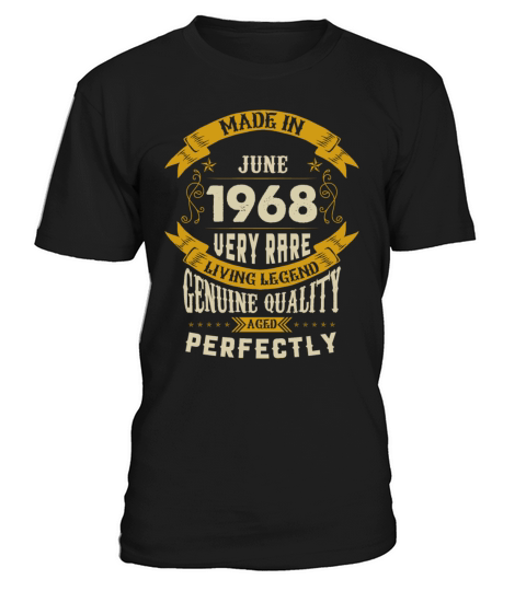 June 1968 Vintage Birthday Present T-Shirt Unisex