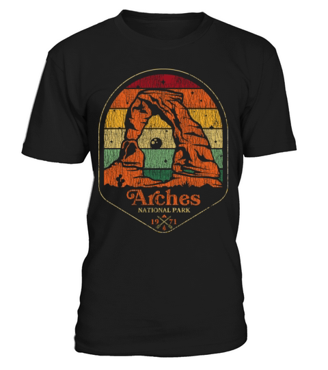 Retro Vintage Arches National Park Utah T-Shirt Unisex